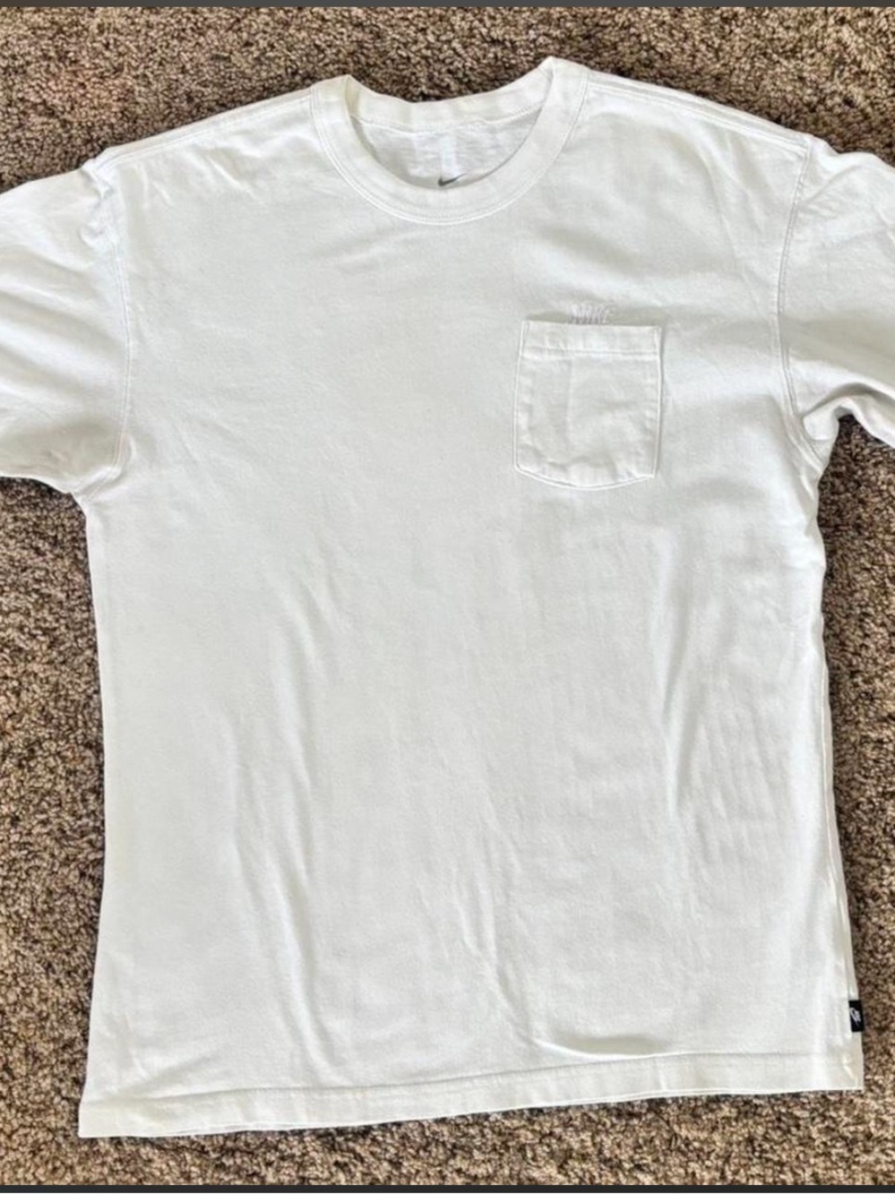 Classic White Nike Pocket T-Shirt - Men's